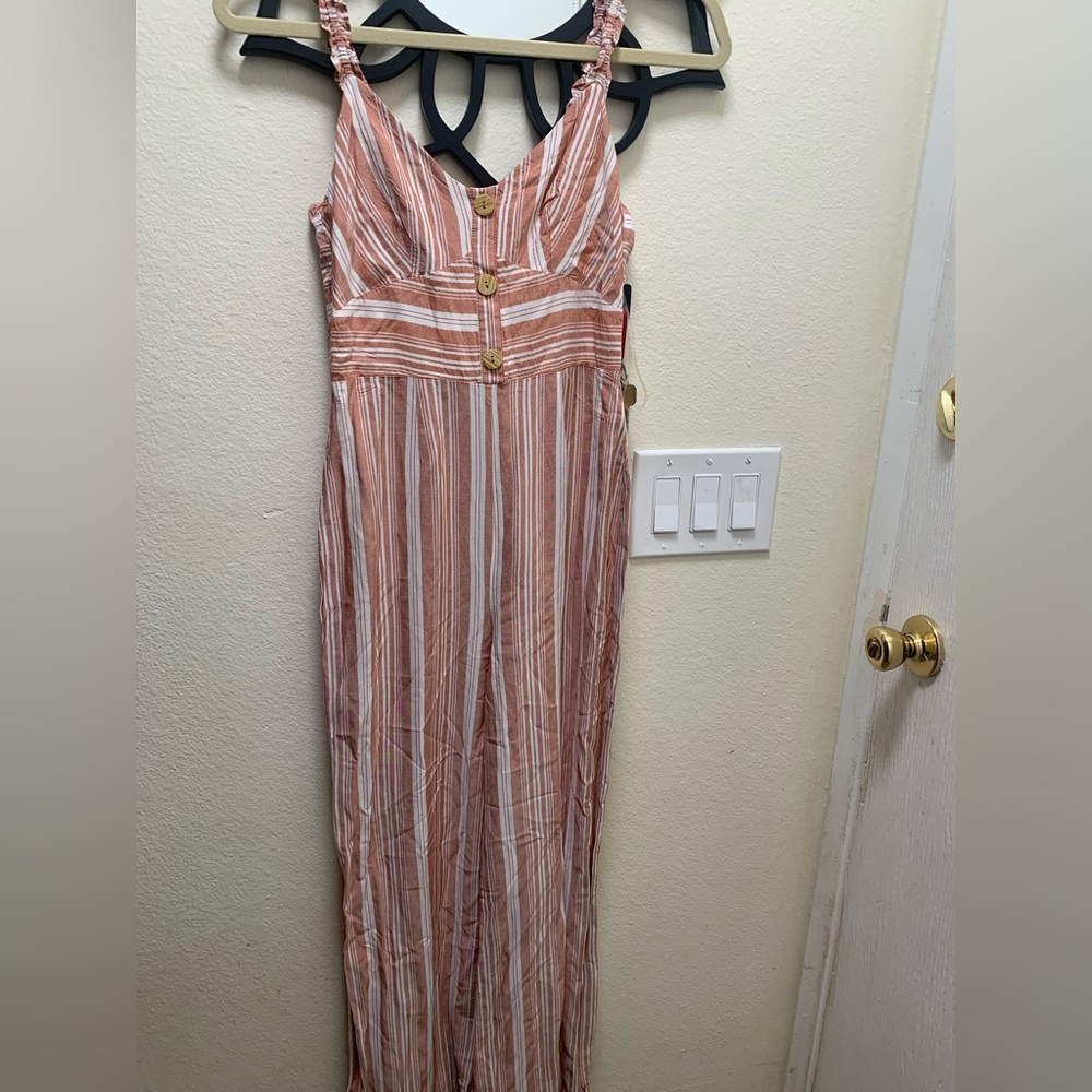 Lush Stripped Jumpsuit